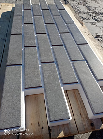 Термопанели с клинкерной плиткой Mattone Sabbia Grafit HITCERAMICS