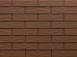 Клинкерная фасадная плитка под кирпич Brown Rustic 240*65*6.5 мм HIT Ceramics